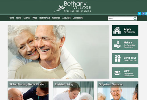 Bethany Village Mobile Website