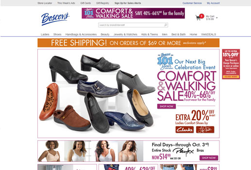 Boscovs Login Page