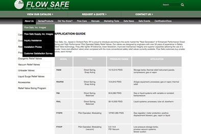 Flow Safe Interior Page