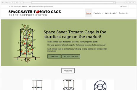 Space Saver Tomato Cage